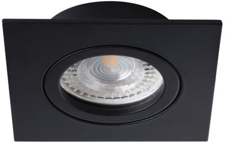 Halogénové štvorcové svietidlo DALLA MR16 Gx5,3 čierne Kanlux