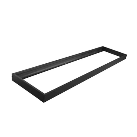 Rámček na povrchovú montáž pre LED panely 120x30 Hliníková čierna Ecolight