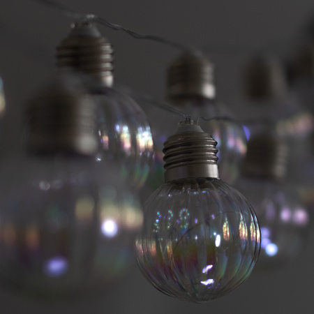 Solárna záhrada Girland 20x LED svetelná reťaz Dekoratívne gule 5,8 m