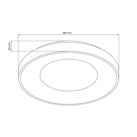Plafond LED stropné svietidlo 48W 5300lm CCT 120° biela čierna IP44 Pilot stmievateľné Witold Sanico Goldlux