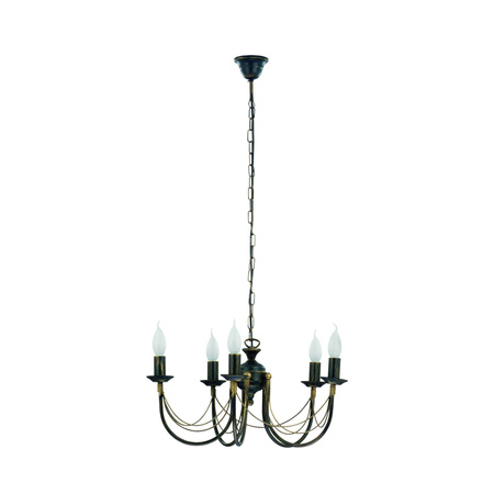 Stropné svietidlo 5x E14 čierne Classic ARES 205 Nowodvorski