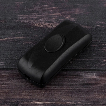 Kolískový spínač s krúteným káblom čierny