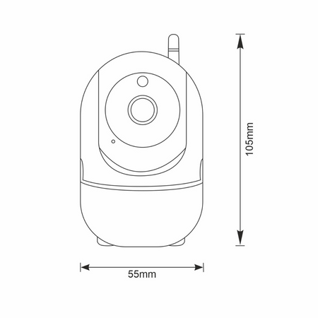 W2 Full HD 2Mpx vnútorná kamera Tuya SMART WiFi Cosmo Sanico Goldlux