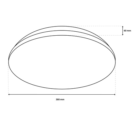 Plafond LED povrchové svetlo SALUS2 48W IP44 CCT White Round 40cm + LUMILED PILOT