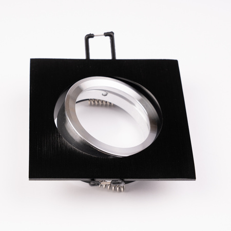 Halogénové stropné svietidlo Flush Mount Square Movable GU10 MR16 Black TRIAM LUMILED