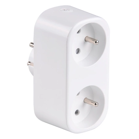 Dvojzásuvka s vypínačom 16A 3680W SMART WiFi Sanico Goldlux