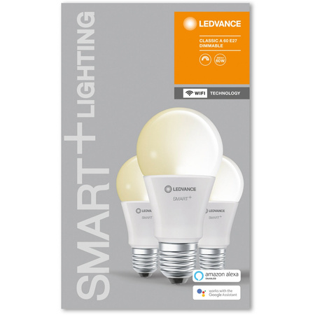 LED žiarovka E27 9W = 60W 806lm stmievateľná SMART+ WiFi Classic Ledvance