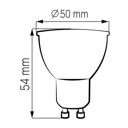 LED žiarovka GU10 4,5W 450lm 4000K neutrálna biela 36° Sanico Goldlux