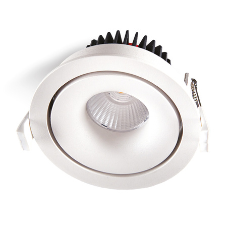 LED svietidlo na zapustenú montáž Bodové svetlo 10W 700lm 3000K, teplá biela biely Koge Kobi