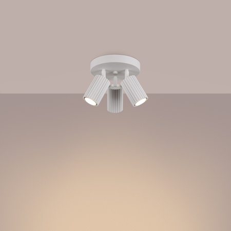 Stropné svietidlo Plafond Tuba Spot 3x GU10 White Carbon Deep Space SL.1544 Sollux