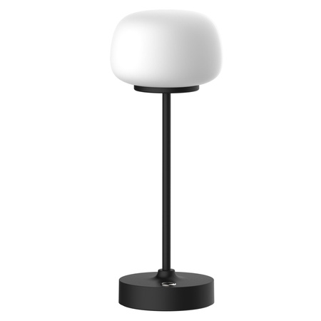 Dekoratívna stolová lampa LED 1,8 W 150 lm 2700K, teplá biela čierny Rimini Sanico Goldlux