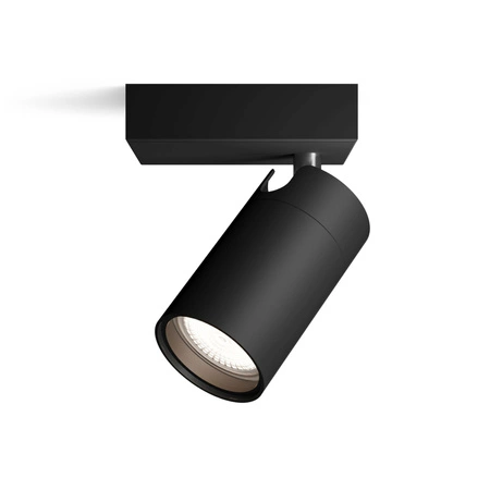 Nástenné svietidlo GU10 IP44 čierne Kosipo Philips