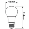 3PAK LED žiarovka E27 A60 8,5W = 60W 806lm 4000K neutrálna biela TOSHIBA