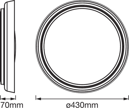 Plafond LED stropné svietidlo Povrchová montáž 26W 1250lm CCT Stmievateľná okrúhla biela SMART+ WiFi doska Ledvance