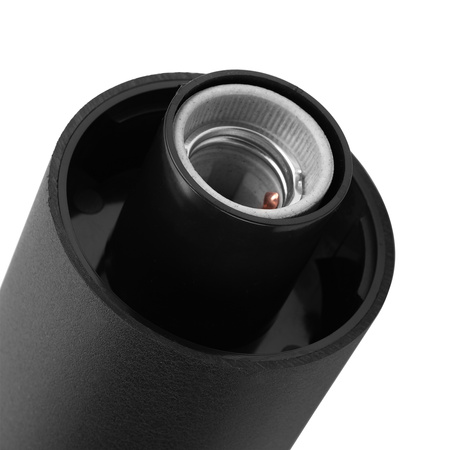 Vonkajšie stojace stĺpy Záhradné svietidlo pre žiarovku E27 Čierne sklo IP54 80 cm SALVIA LUMILED