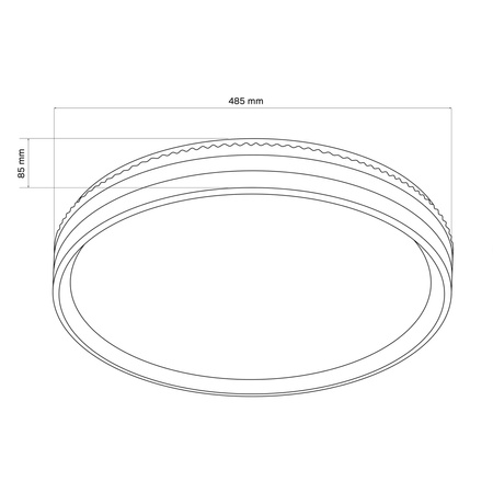 Stropné svietidlo LED Plafond 72W 8000lm CCT 120° biela čierna IP44 Pilot stmievateľné Barbara Sanico Goldlux