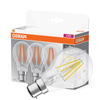 3x LED žiarovka A60 B22d 6,5W = 60W 806lm 2700K teplá biela 300° BASE Osram