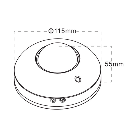 PIR senzor pohybu 6 m 120° s ovládaním Povrchová montáž biela Sanico Goldlux