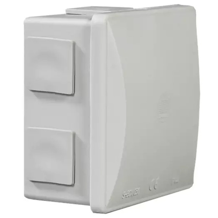 Povrchová hermetická skrinka s krytom Click 6 vývodiek IP44 PAWBOL