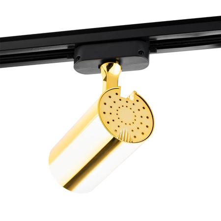 GU10 GOLD reflektor na prípojnice pre jednofázové prípojnice Nastaviteľné svietidlo na prípojnice SPOT lampa