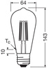 LED žiarovka ST64 E27 5W = 75W 1055lm 4000lm neutrálna biela vlákno 330° Klasická ENERGY EFFICIENCY Osram