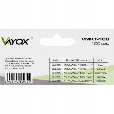 Izolované káblové svorky VMKT-100 VAYOX