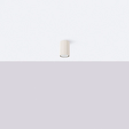 Bodové reflektorové stropné svietidlo Tuba 1x GU10 béžová Carbon Deep Space SL.1587 Sollux