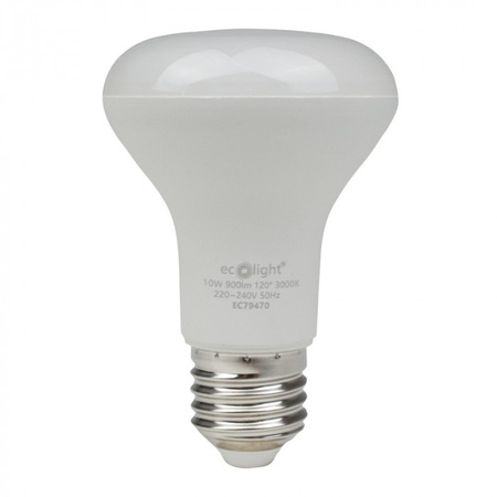 LED žiarovka reflektor R63 E27 10W 900lm 3000K teplá biela Ecolight