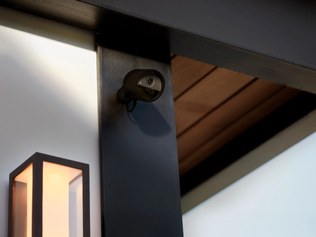 Vonkajšia káblová kamera IP 2K QHD 1440p CMOS Black Zigbee WiFi SMART Bezpečnostná kamera Secure Philips HUE