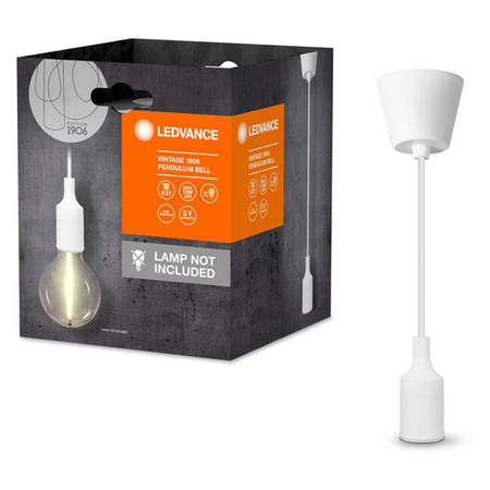 E27 závesné stropné svietidlo biele Vintage 1906 kyvadlo Ledvance
