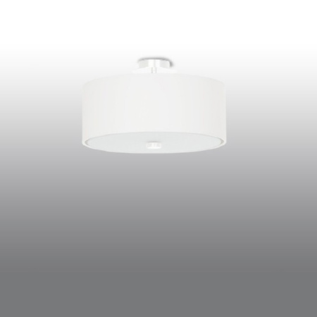Stropná plafónová lampa 3x E27 Geometrická biela Minimalistická stupnica Sollux