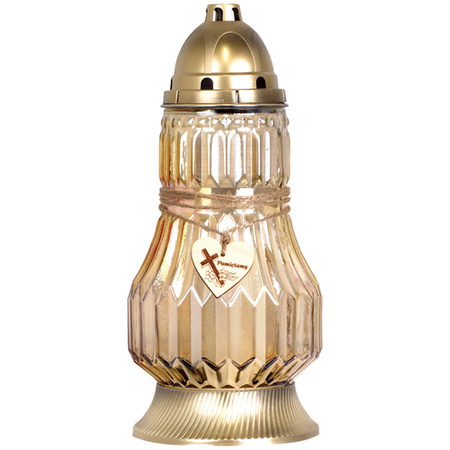 4x Sklenená sviečka Nezabudneme na príspevok na 72 hodín po celý rok 35cm