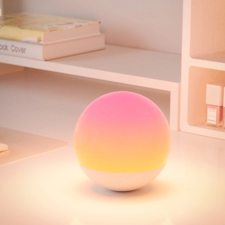 Candy Sanico Goldlux RGB biela stmievateľná dekoratívna guľová lampa