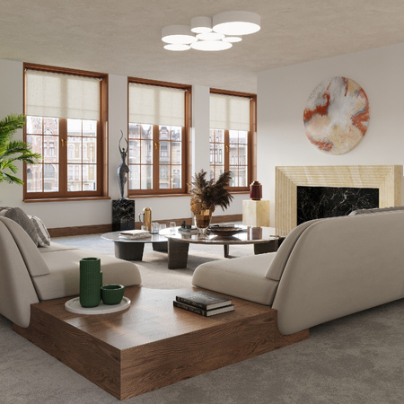 Stropné svietidlo Plafond 3x E27 Round White Minimalist Arena Sollux