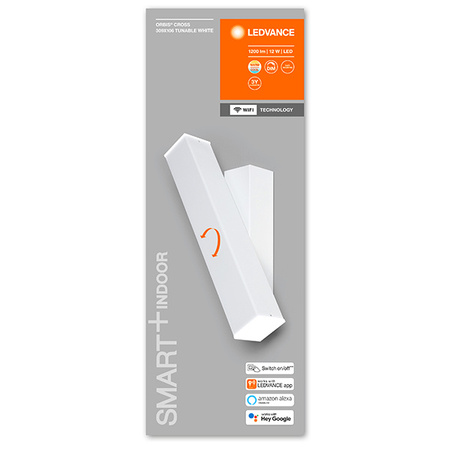 Inteligentné nástenné svietidlo LED 12W 800lm Moving CCT stmievateľné biele SMART+ WiFi Orbis Ledvance