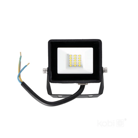 LED reflektor Vonkajšie záhradné osvetlenie 10W 735lm 4000K neutrálna biela 120° IP65 IK05 Čierna MH Kobi