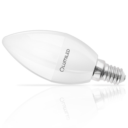 LED žiarovka E14 sviečka B35 5W = 40W 470lm 4000K neutrálna biela 180° LUMILED