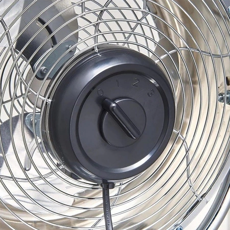 Stolný ventilátor Cirkulácia vzduchu Stojaci stolový ventilátor Retro 15W Silver