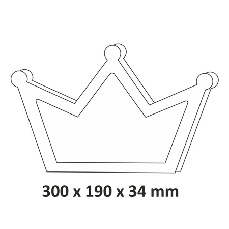 Sanico Goldlux White Pink Crown Dekoratívna lampa na batérie