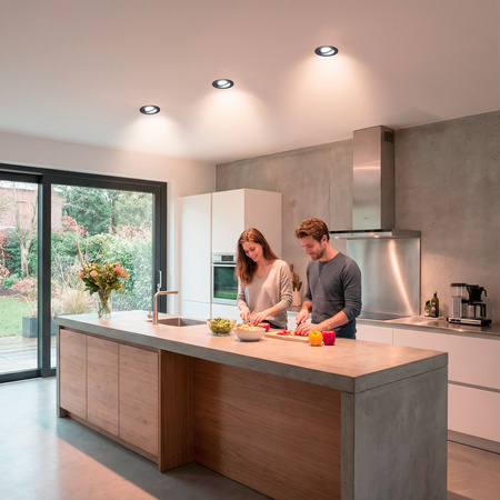 Svietidlo HALOGEN GU10 MR16 kruhové čierne CASSIO LUMILED