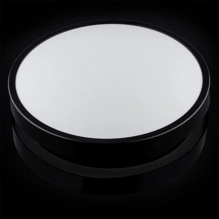 LED stropné svietidlo do kúpeľne Povrchová montáž 18W 4000K IP44 ZOE Black 30cm