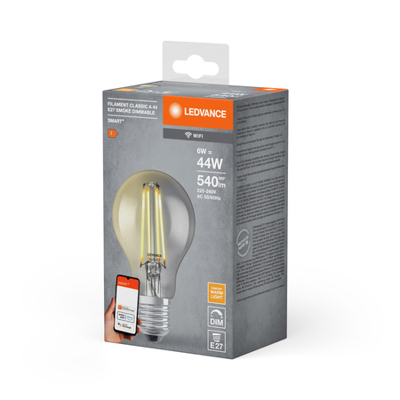 LED žiarovka E27 6W = 44W 540lm stmievateľná SMART+ WiFi Filament Classic Ledvance