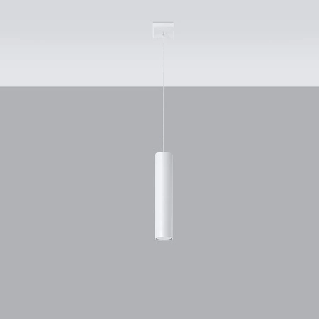 Stropné závesné svietidlo GU10 Tubular White Modern Lagos Sollux