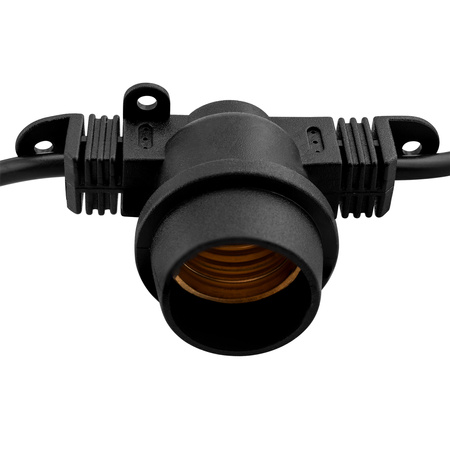 Záhradná vonkajšia svetelná reťaz Girland 15 m 15x žiarovka E27 1,3 W 2200K NARCI Lumiled