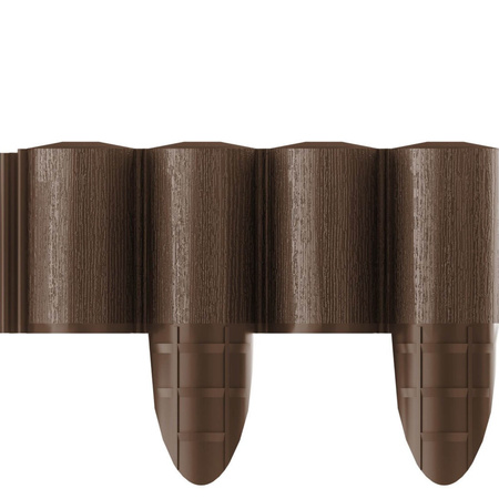 Záhradný palisádový plot Hranica Lemovanie trávnika 4 ECO Brown 2,4 m Silný mrazuvzdorný CELLFAST