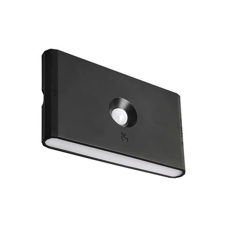 LED dobíjacia lampa 1W 170lm 3000/4000/6500K CCT 180° so senzorom pohybu Stmievateľná čierna Wolf Masterled