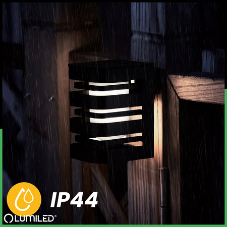 LED nástenné solárne svietidlo CAMILA 3000K Súmrakový senzor LUMILED