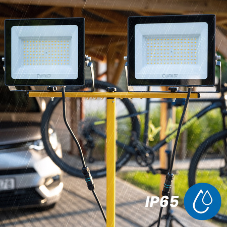 LED reflektor 2x 100W Pracovná LED lampa Stavebný statív 6500K