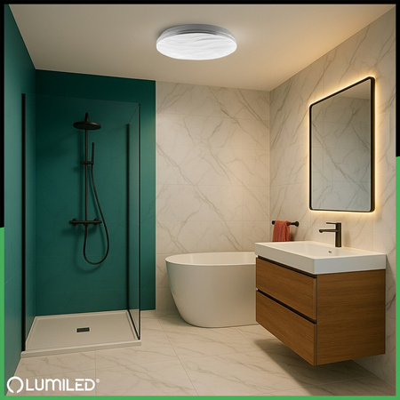 Plafond LED povrchové svetlo VIRTUS2 72W IP44 CCT White Round 50cm + LUMILED PILOT