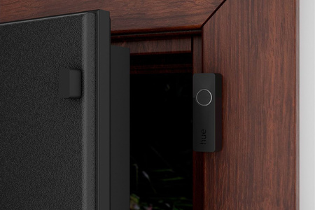 Inteligentný kontaktný senzor pre okná a dvere čierny batériový SMART Zigbee Kontaktný senzor Secure Philips HUE 2 ks.